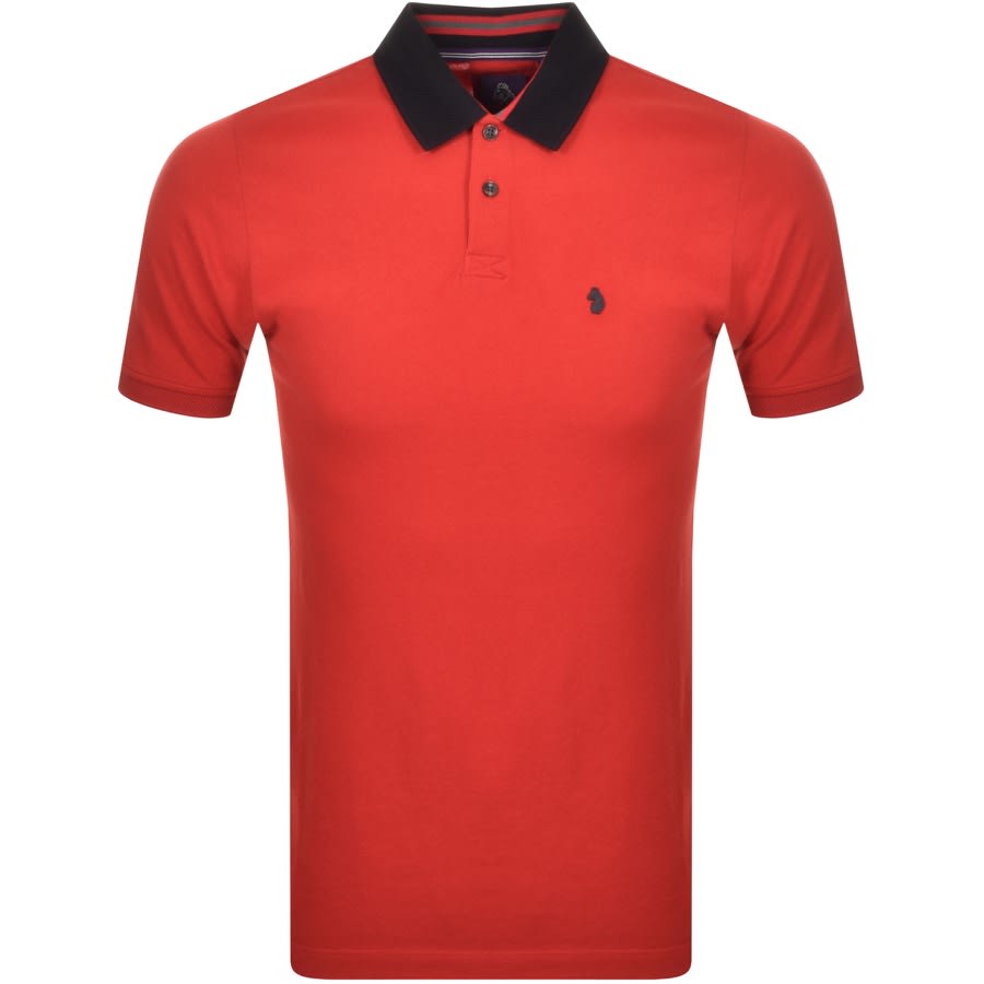 Alternative Image for ProductLuke 1977 Bonham Short Sleeve Polo T Shirt Red1